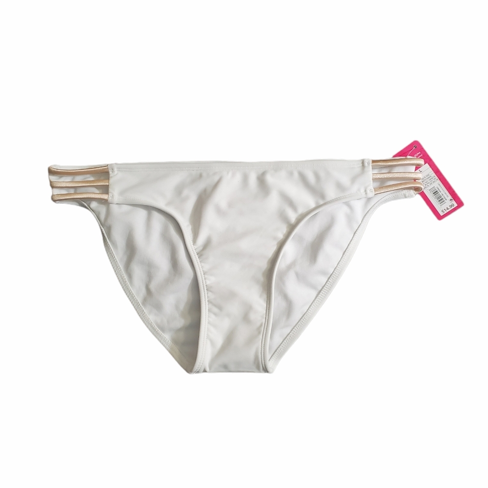 Xhilaration Cheeky Bikini Bottom White Large